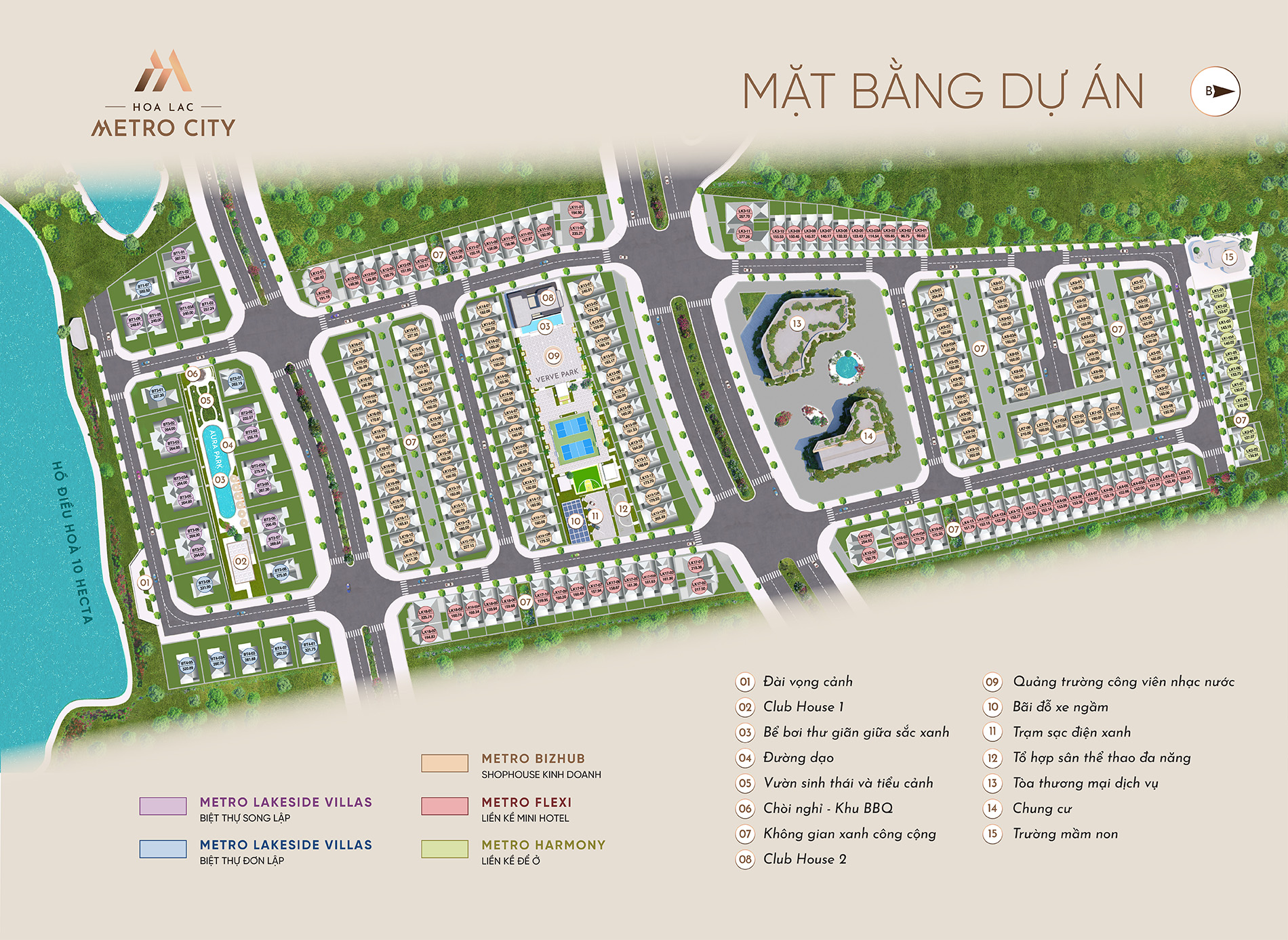 mặt bằng hòa lạc metro city